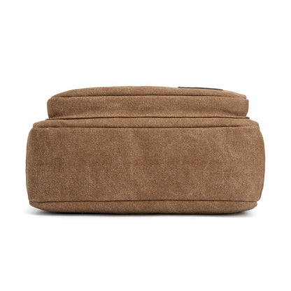 1 men's retro canvas crossbody bag, casual travel shoulder bag, outdoor sports shoulder bag with adjustable shoulder strap