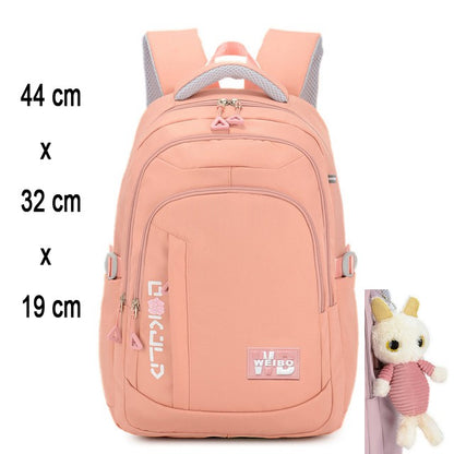 Girl School Bag Backpack Back Pack For Teenager Women Children Female Pink Schoolbag Primary High Bagpack Class Teens Child Kids