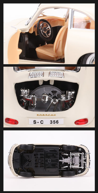 Burago 1:24 1961 Porsche 356B Coupé Modelo em Liga #22079
