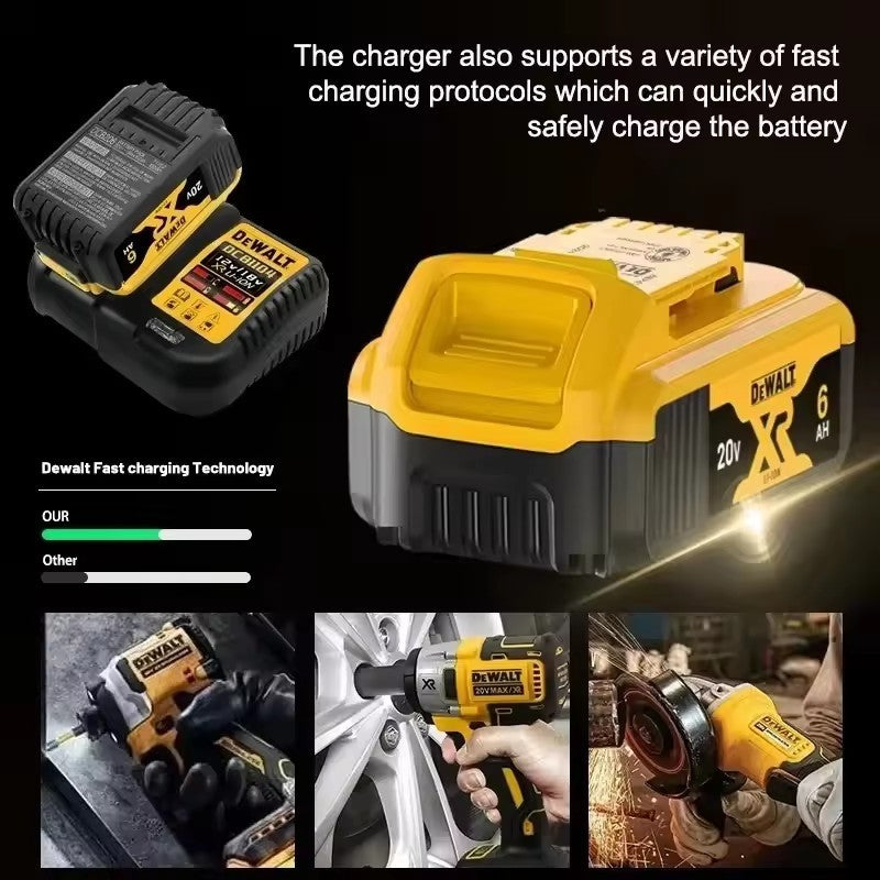Parafusadeira elétrica recarregável sem fio Dewalt DCF850 20V/60V, bateria elétrica de lítio, ferramentas elétricas, alto torque original
