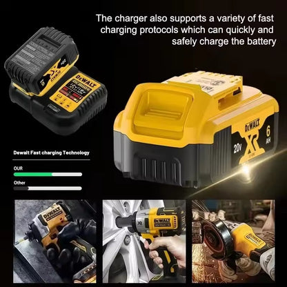 Parafusadeira elétrica recarregável sem fio Dewalt DCF850 20V/60V, bateria elétrica de lítio, ferramentas elétricas, alto torque original