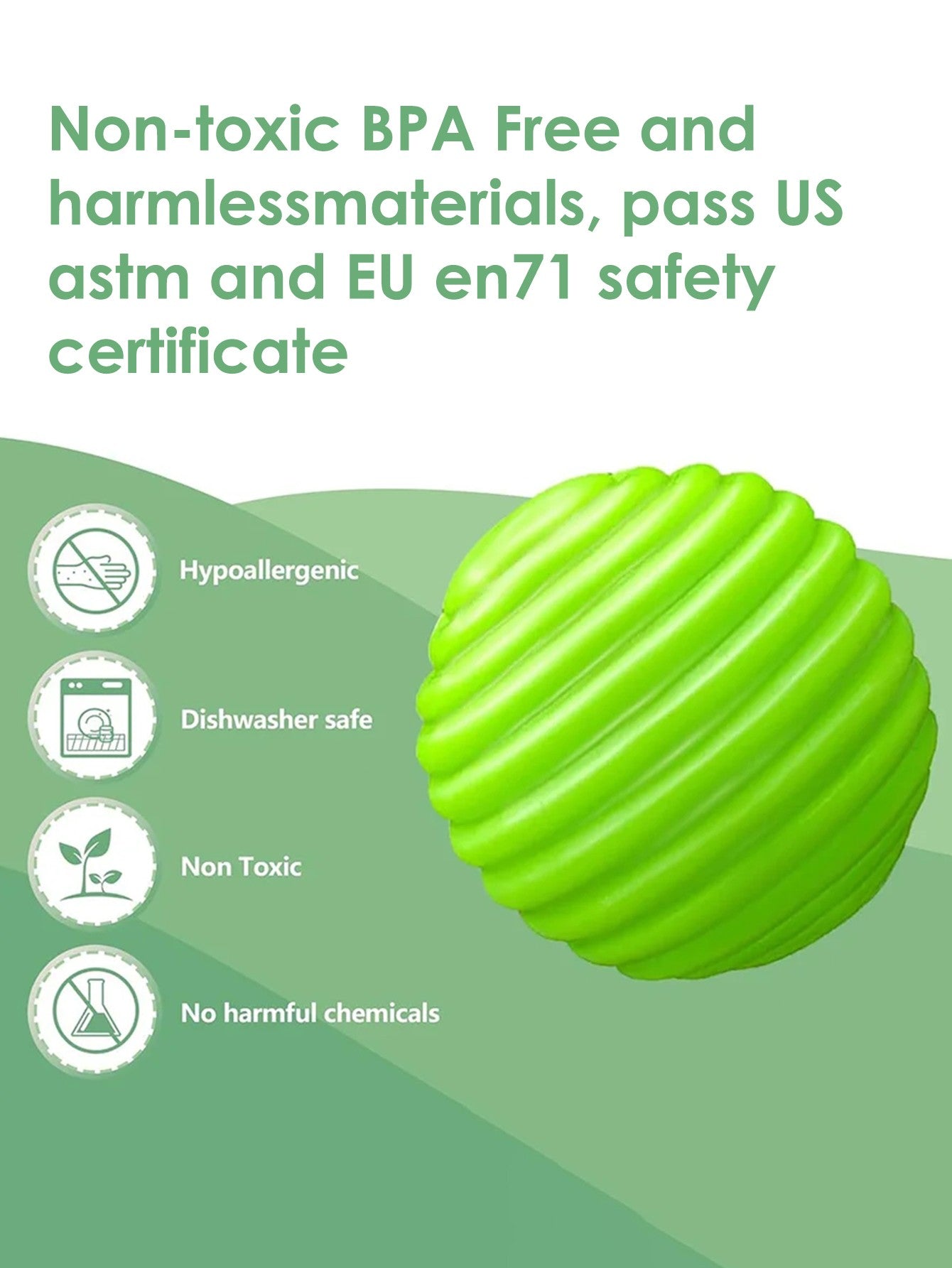 6 PCS Baby Toys Sensory Balls For Children Textured Hand Touch Ball Soft Massage Ball Infant Rattle Senses Toys