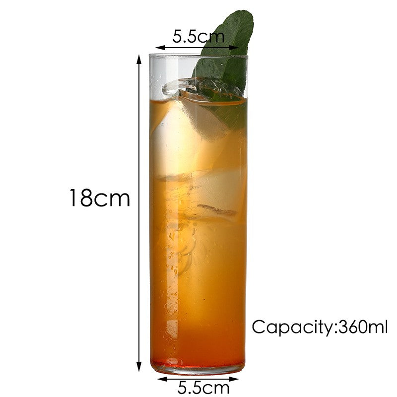 Copo Alto Criativo de Vidro Cristal Sem Chumbo Copo Collins para Bar para Água, Suco, Cerveja e Coquetel