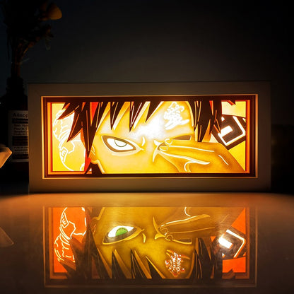 Anime Cartoon series paper-cut light room bedroom night light atmosphere light remote control colorful light box