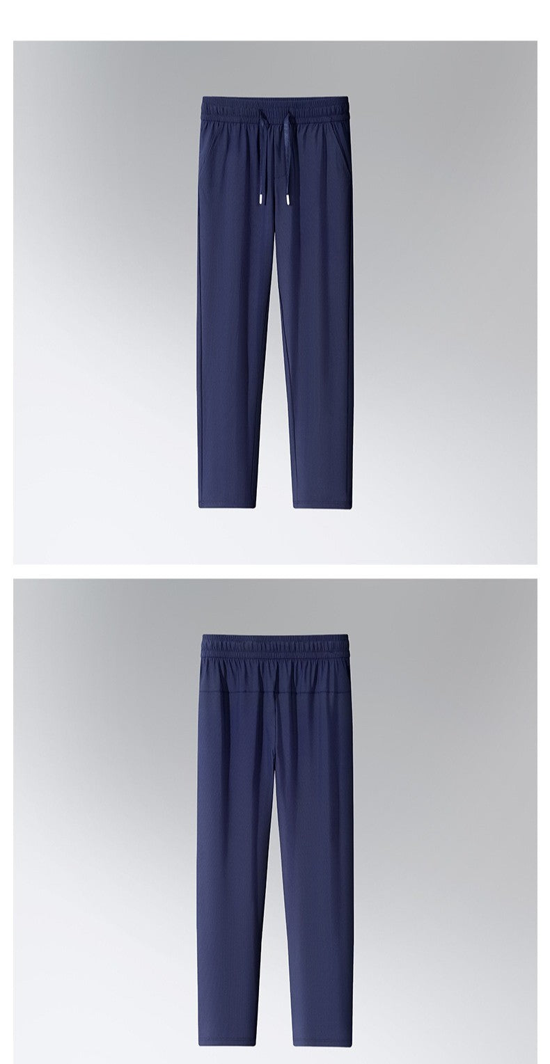 Thin Straight Stretch Casual Man Trousers M-4XL Spring and Autumn New Men's Pants Loose Pants Haren Pants Japanese Casual Pants