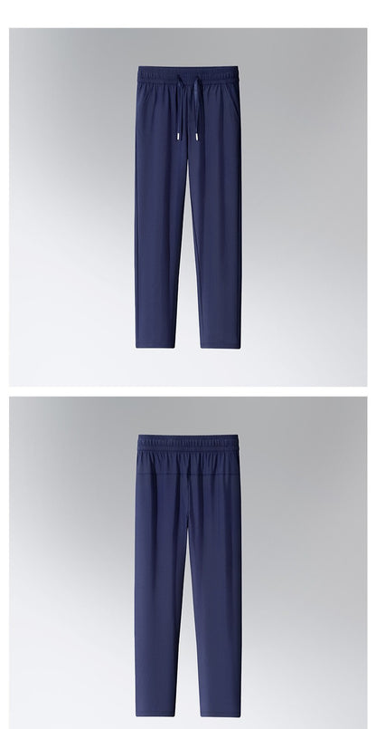 Thin Straight Stretch Casual Man Trousers M-4XL Spring and Autumn New Men's Pants Loose Pants Haren Pants Japanese Casual Pants