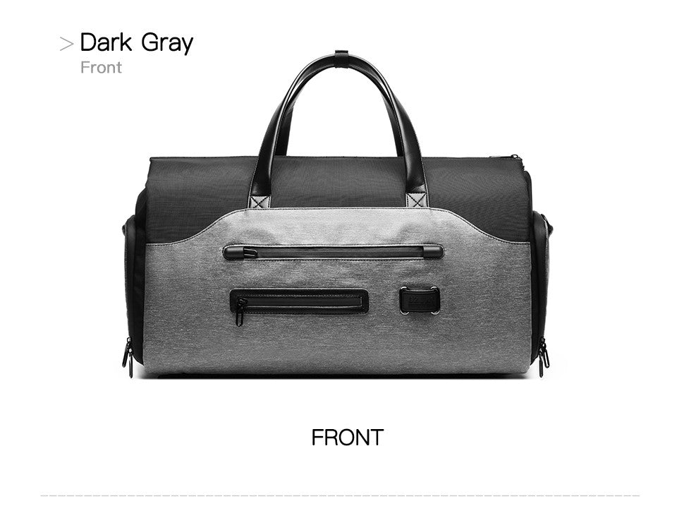 OZUKO Multifunction Men Suit Storage Travel Bag Large Capacity Luggage Handbag Male Waterproof Travel Duffel Bag Shoes Pocket