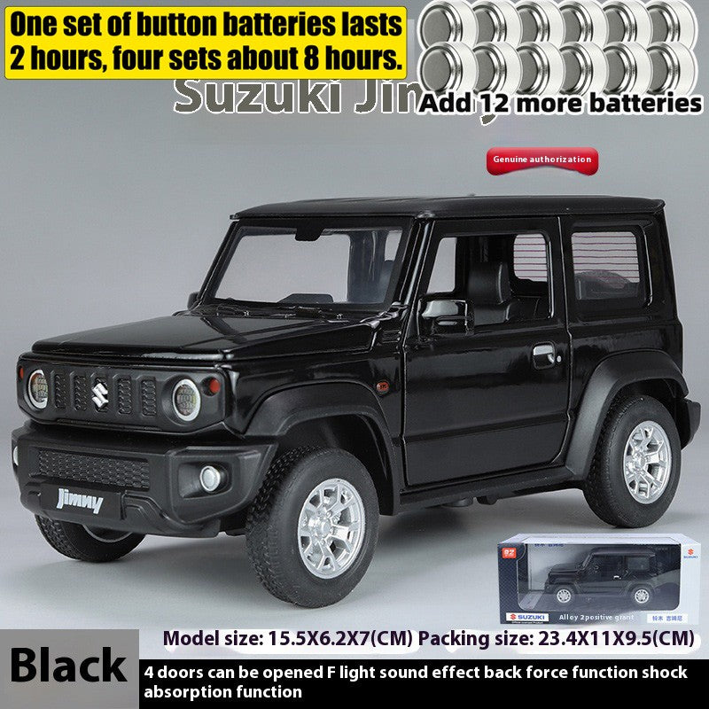 Miniaturas 1/24 Suzuki Jimny SUV Liga Off Road Modelo Diecast Puxar para Trás Brinquedo Infantil Presente Para Crianças Presente de Aniversário Para Namorado