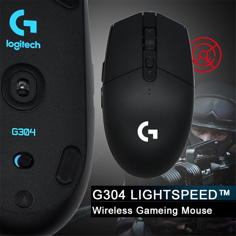 Mouse Gamer Sem Fio Logitech G304 LIGHTSPEED 12000 DPI Mouse Sem Fio Acessórios para Notebook Sem Versão de Driver