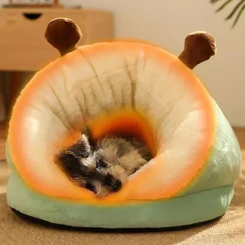 Casa de Cachorro Pequena de Inverno Quente Cama de Canil Respirável Casa de Cachorro de Pelúcia Canil Dobrável Lavável para Animais de Estimação Caverna para Filhotes Acessórios para Cães