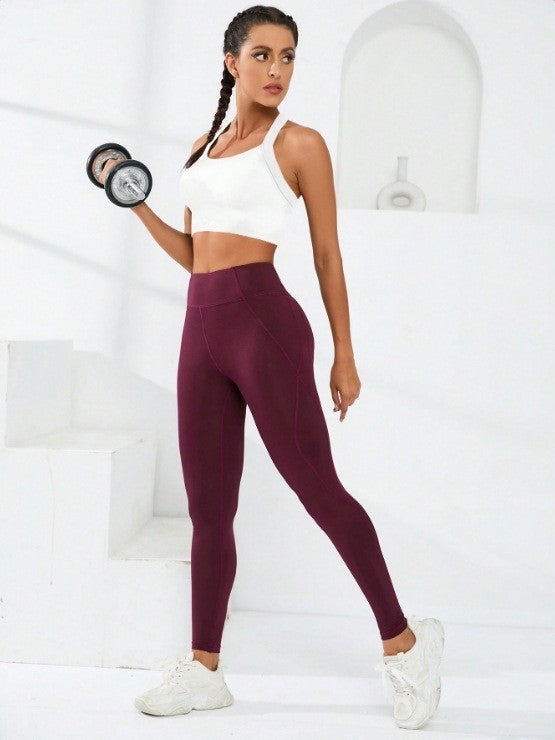 Sports and beautiful back bra set, cross-back sports bra, no chest pad, adjustable size, and can be worn inside normally.