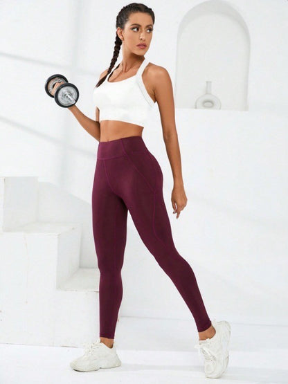 Sports and beautiful back bra set, cross-back sports bra, no chest pad, adjustable size, and can be worn inside normally.