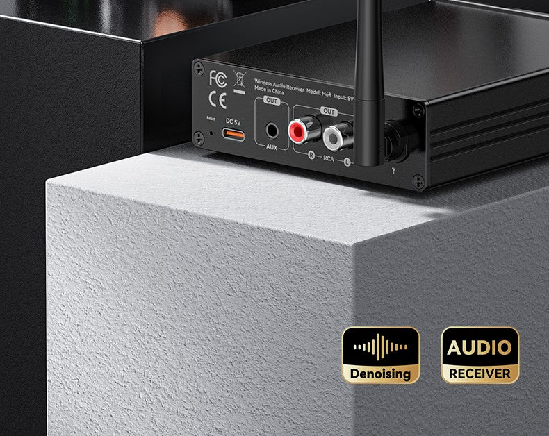 Car Bluetooth-compatible Wireless Audio Adapter 6.0 Audio Receiver U-Disk 6.5MM Karaoke Wireless Music Amplifier for Speaker