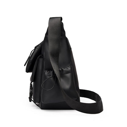 1 piece of minimalist messenger bag, Mailman bag, adjustable shoulder strap, zipper closed, fade resistant, durable for daily co