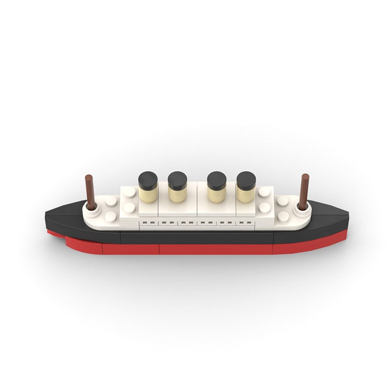 Titanic Parte ao Meio RMS Cruzeiro Naufragado Blocos de Montar Moc Navio Barco Modelo Plástico 3D DIY Barco a Vapor Presentes Brinquedos Infantis Filme da Cidade