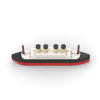 Titanic Parte ao Meio RMS Cruzeiro Naufragado Blocos de Montar Moc Navio Barco Modelo Plástico 3D DIY Barco a Vapor Presentes Brinquedos Infantis Filme da Cidade