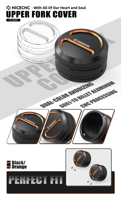 For Harley Sportster 883 Super Low XL883L 2014-2020 Upper Fork Stem Covers Sportster 1200 Custom XL1200C Street Bob FXBBS 114