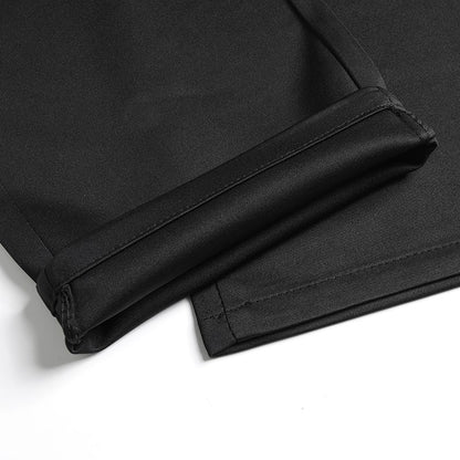 29-42 Men's Summer Pants Thin Straight Stretch Casual Pants with No Trace No Ironing Fabric Silky and Cool Feeling