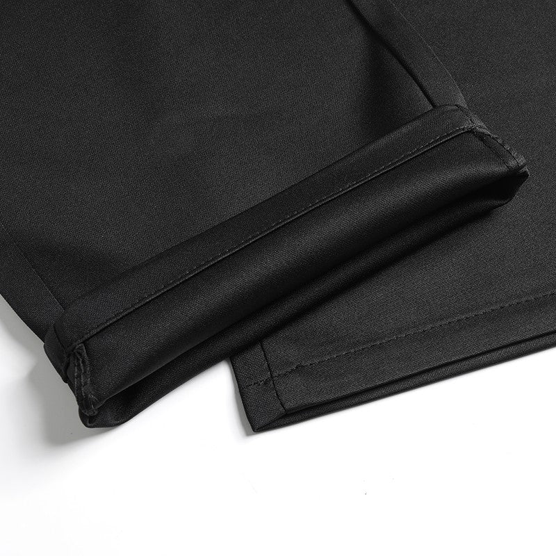 29-42 Men's Summer Pants Thin Straight Stretch Casual Pants with No Trace No Ironing Fabric Silky and Cool Feeling