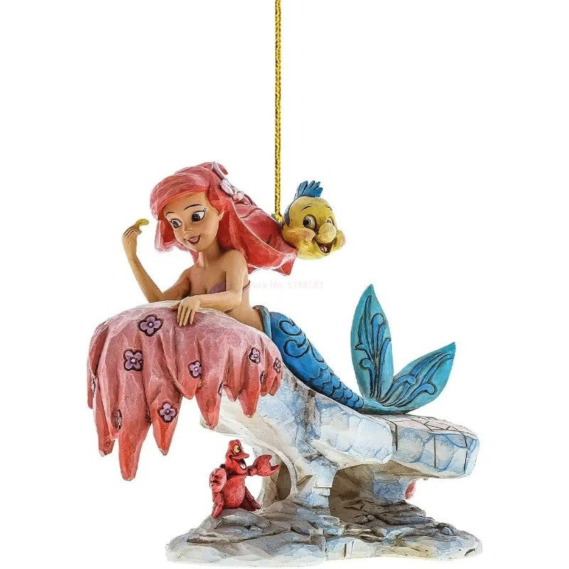 Decoração de Árvore de Natal, Arranjo de Festa de Fim de Ano, Artesanato Infantil de Natal, Brinquedo Infantil de Venda Quente Boneca Princesa Disney Pingente Ornamento Presente