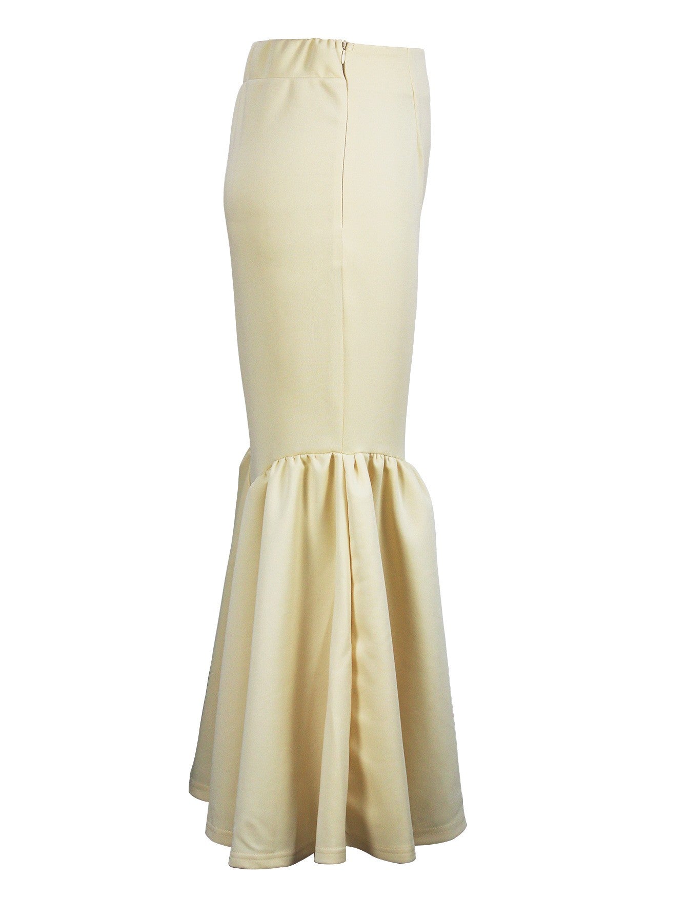 Ele Pure Color Wrap around Midi Skirt for Women Sli Faionable Transoceanic New Arrival A-Line Long Skirt