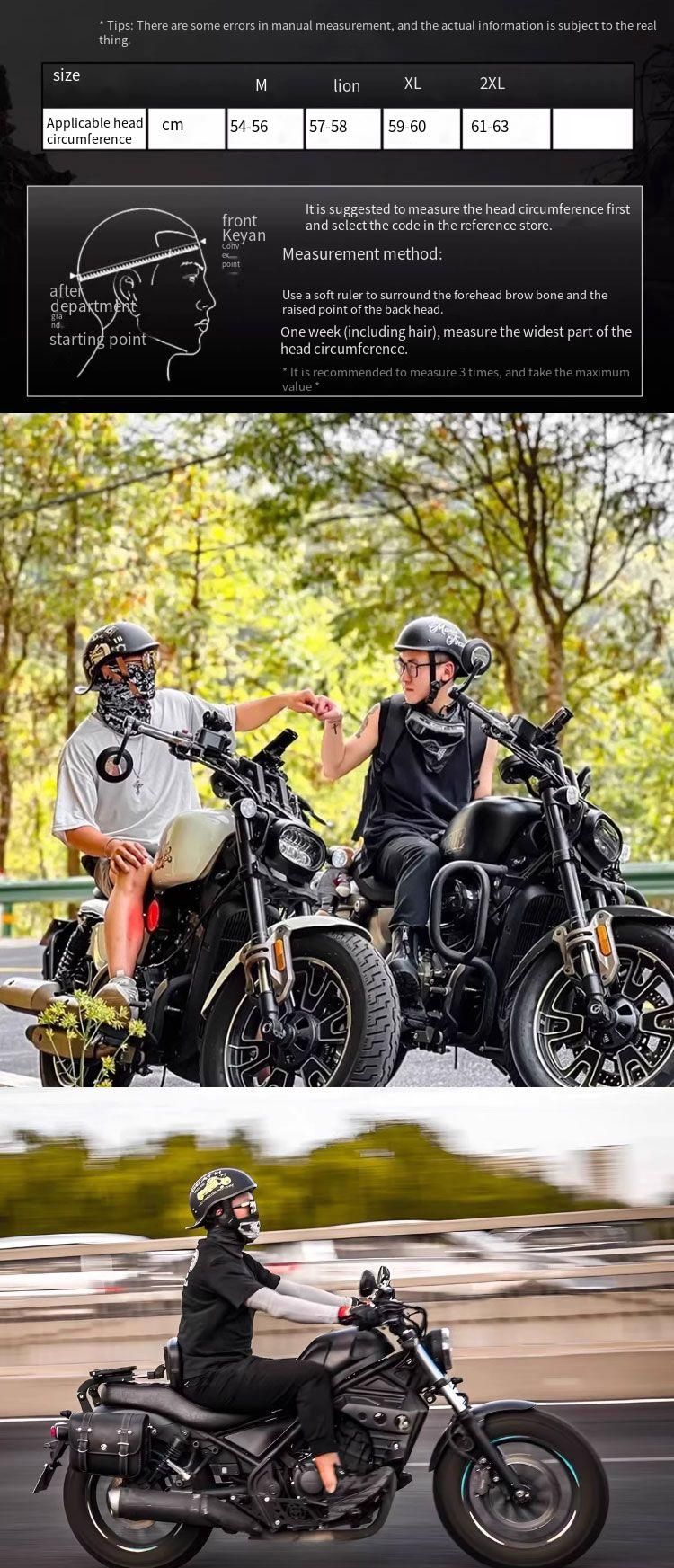Certificação 3C da China, capacete de motocicleta novo, capacete coquinho retrô personalizado para homens e mulheres, leve, respirável, meio capacete.