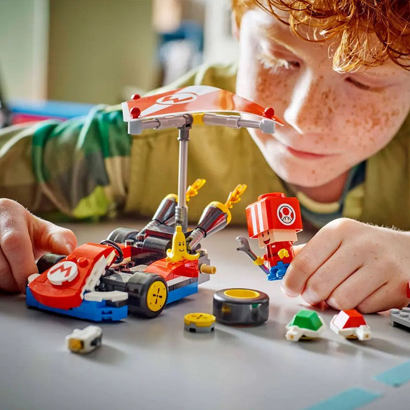 LEGO Blocos de Construção Série Super Mario 72032 Kart Padrão Quebra-cabeça Infantil Blocos de Construção Brinquedo de Presente