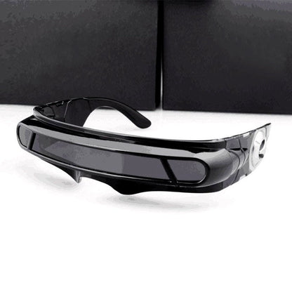 Polarized TR90 X-men Wrap Rectangle Sunglasses Men Women Special Memory Materials Laser Cyclops Travel Shield Punk Sun Glasses