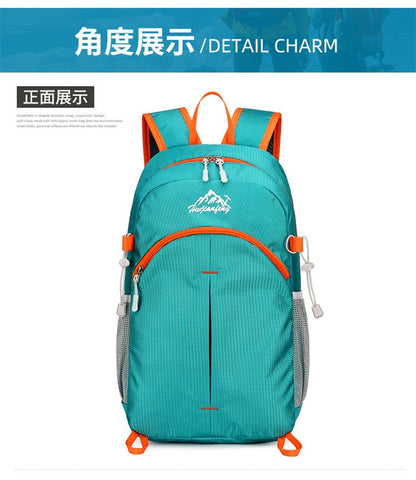Mochila de Caminhada Unissex Ultraleve Dobrável Masculina e Feminina para Viagem ao Ar Livre Ciclismo Nylon