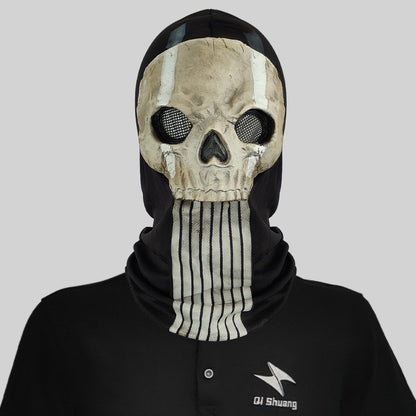 Unisex Cosplay Halloween Horror Ghost Skull Mask Latex Headgear Helmet Cosplay Perform Party Masquerade Prop