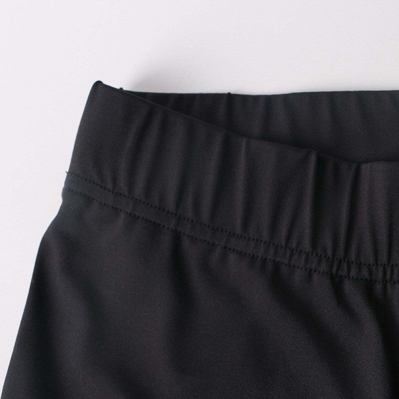 Korean Fashion Winter Black High Waisted Skinny Y2K Women Pants Sexy Glitter Cas