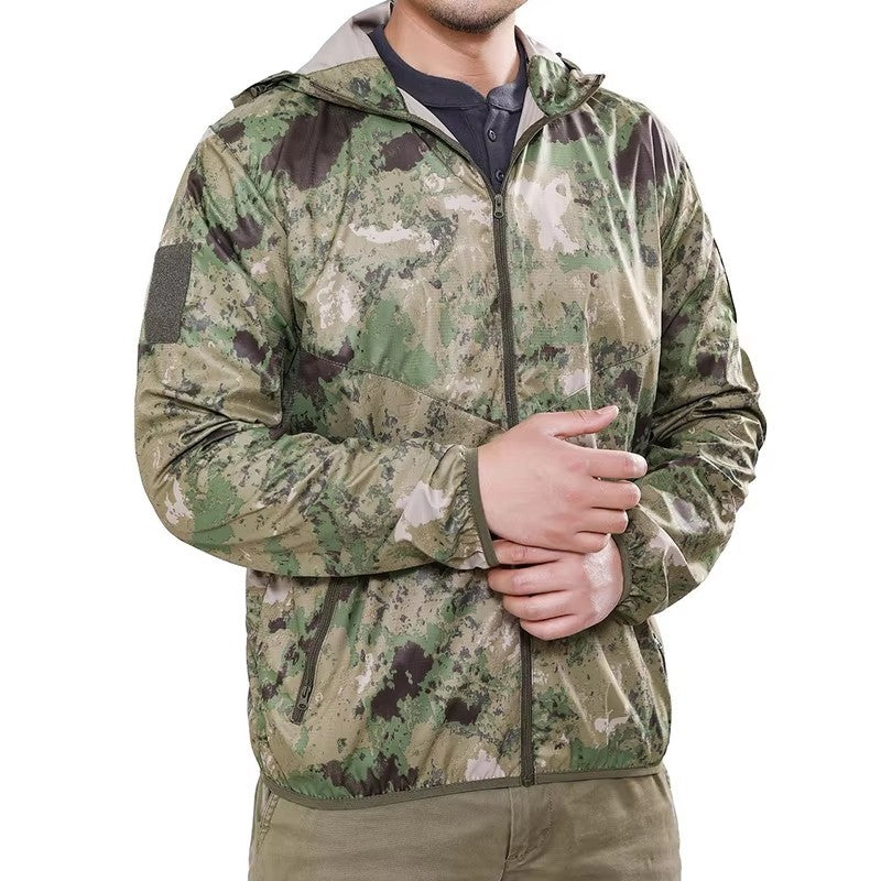 2025 New Thin Army Military Jackets Lightweight Quick Dry Windbreaker Jacket Summer Waterproof Tactical Skin Jacket Raincoat Men