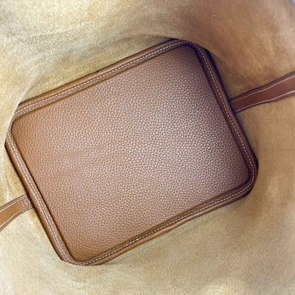 Mendy 22 CM Large size Top Quality Bucket Bags Women's Bag Lady Luxury Designer High End Bag TC Cowhide Golden Sliver