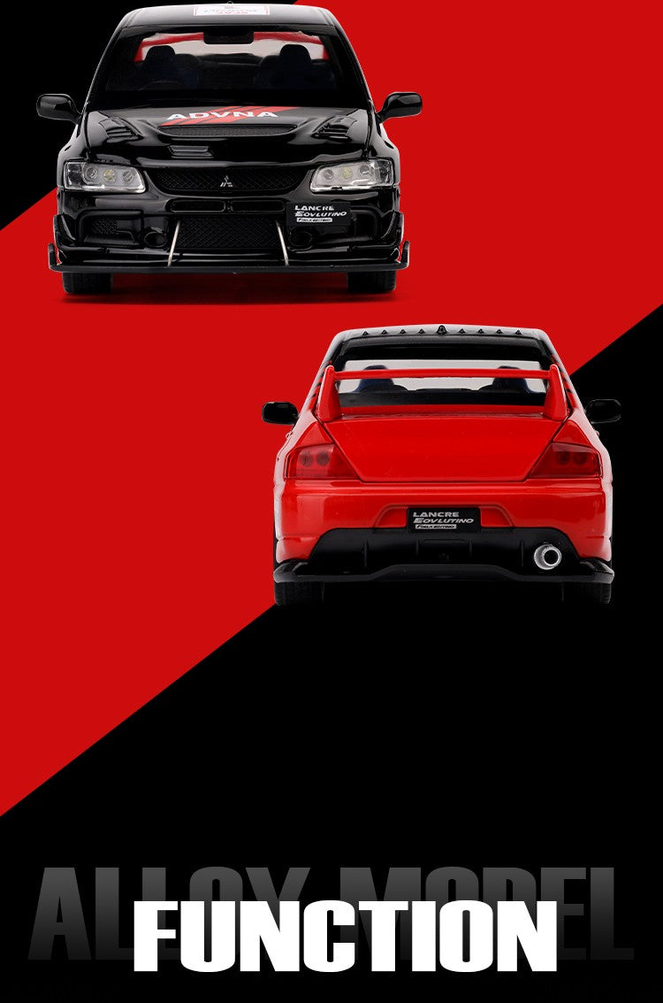 1:32 Mitsubishi Lancer Evolution EVO Pista Pintado Sports Metal Liga Modelo de Carro Fundido Veículo em Miniatura Miniatura GT Presente Amigo