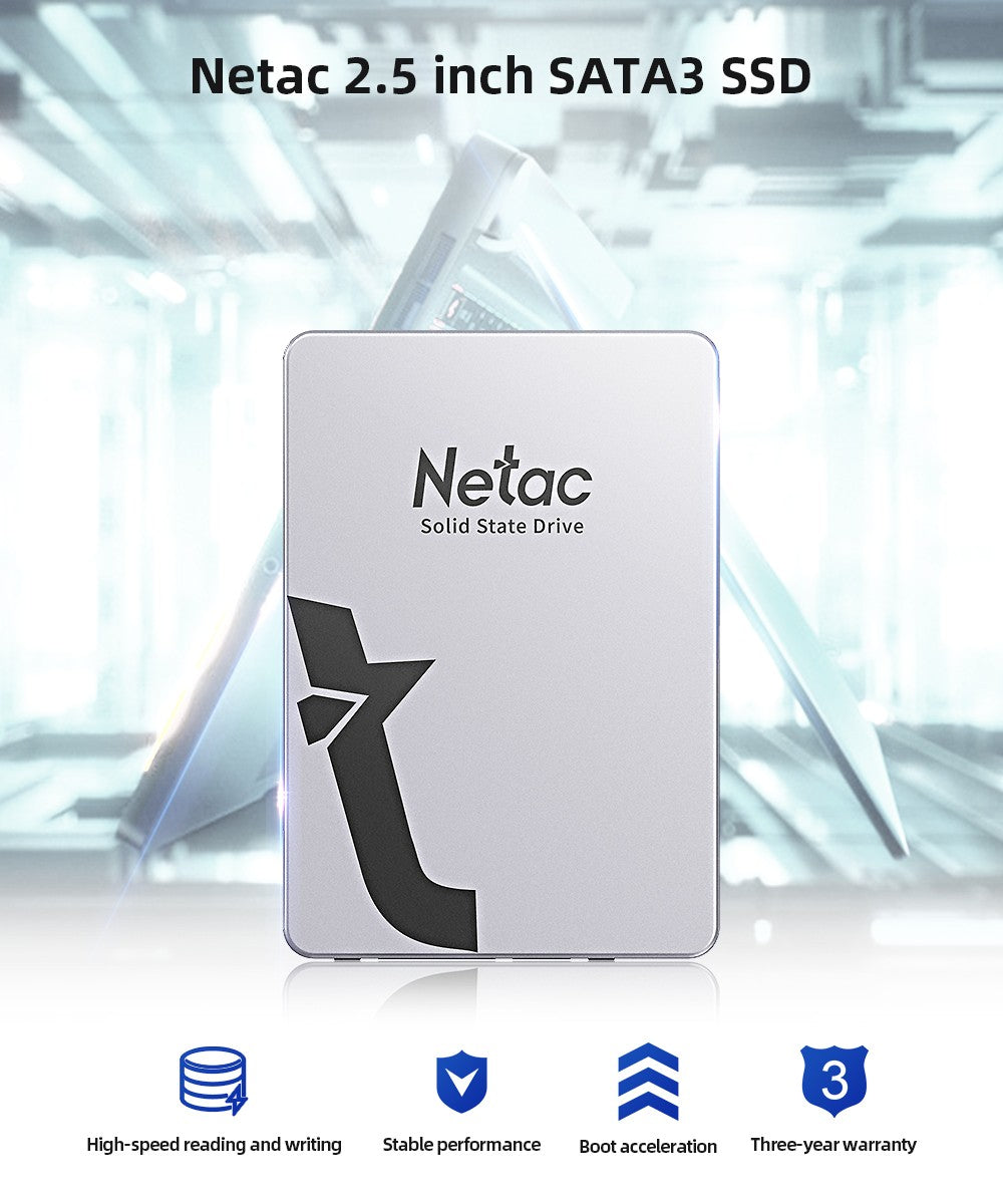 Netac SSD 1tb 2tb 4tb 2.5'' SATAIII SATA SSD 512gb 256gb HD SSD Disco Rígido HDD Unidades de Estado Sólido Internas para laptop PC