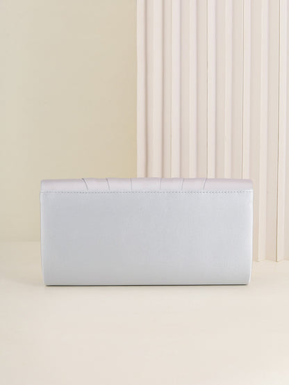 Ladies Dinner Bag Pleated Solid Color Clutch Party Dinner Wedding Light Luxury Envelope Evening Bag for Prom, Dinner/Banquet
