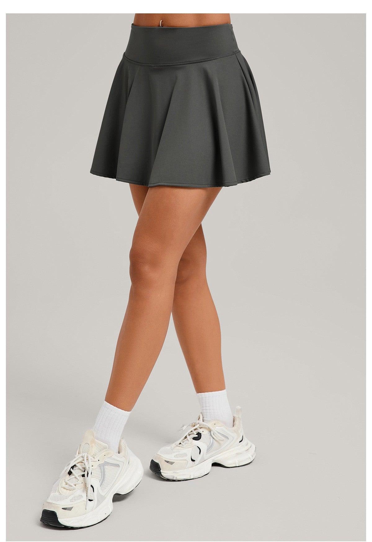 Women's Sports High Waisted Short Skirt Comfortable Breathable Belt Safety Pants and Pocket Tennis Workout Yoga Golf Mini Skirt