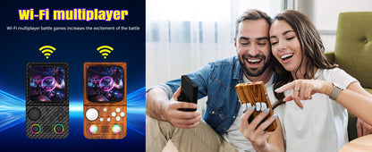 AISLPC RG45 Retro Handheld Game Console 4.0'' IPS Screen 64/128GB Supports 5G Portable Pocket Video Player