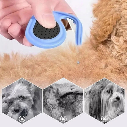 Removedor de Pelo de Animais de Estimação Abridor de Nós de Pelagem Pente Cortador Removedor de Pelo Ferramentas de Tosa Antiderrapantes de Aço Inoxidável Acessórios para Filhotes