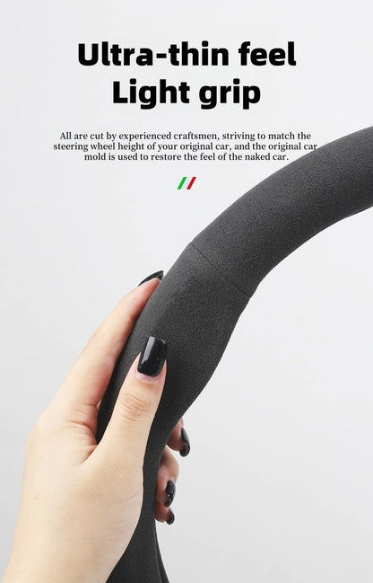Suede Car Steering Wheel Cover For Renault Scenic Clio Laguna 2 3 4 5 Kangoo Fluence Megane Trafic Talisman Twingo Kaptur Duster