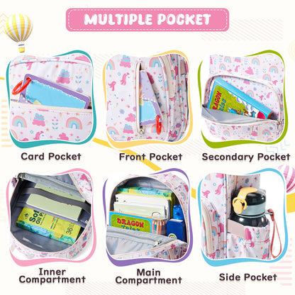 Mochila Infantil para Meninos e Meninas, Mochila Escolar Pré-escolar, Creche, Escola Primária, Jardim de Infância, Leve