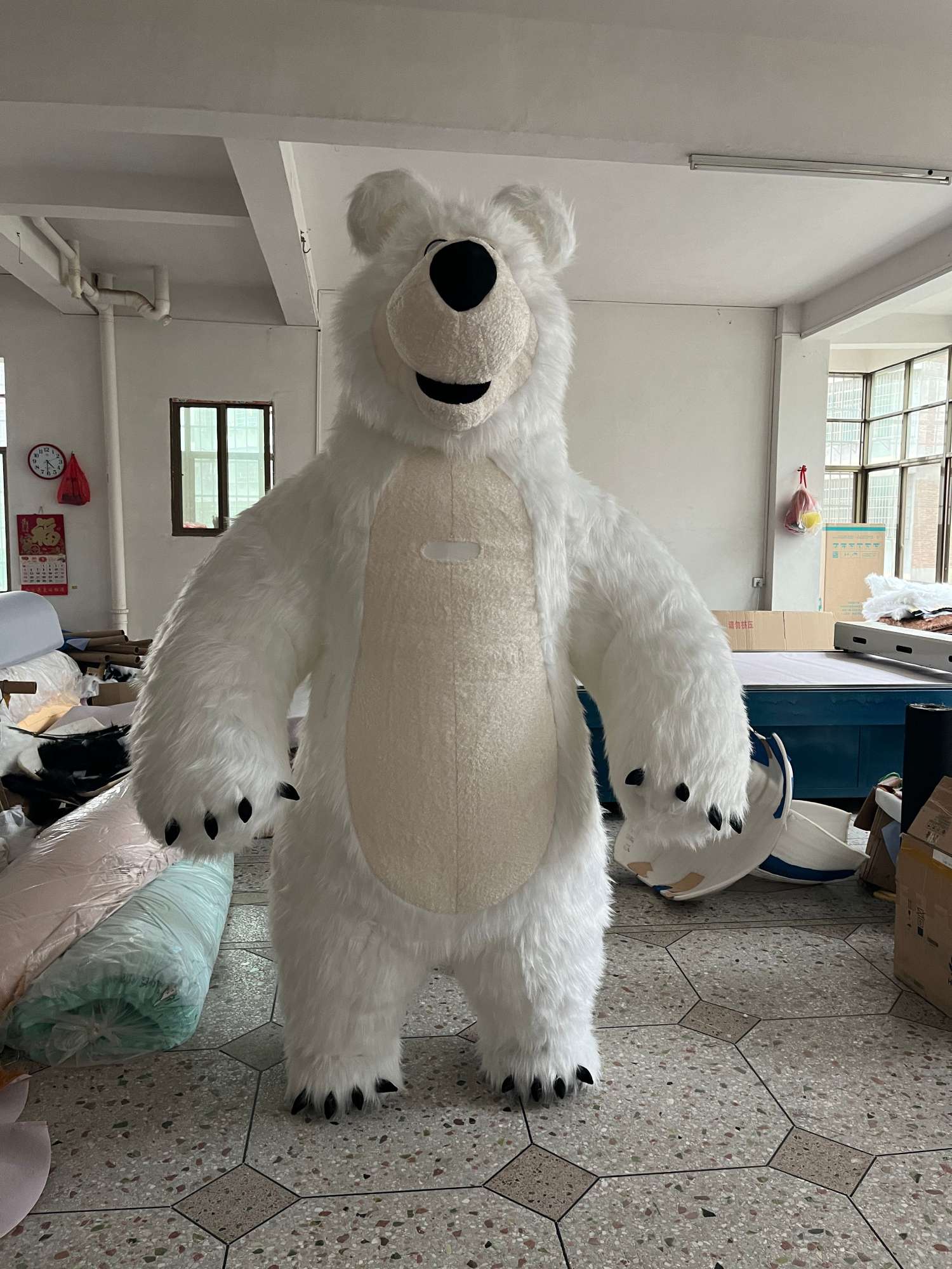 Inflatable Masha Bear Mascot Costume, A Walking Cartoon Doll Costume Suitable For Role-Playing, Applicable To Commercial Promoti