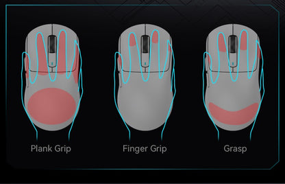 Mouse Gamer X3 PixArt PAW3395 Bluetooth 2.4G Tri-Mode, 26000dpi, 650IPS, 49g Leve com Macro