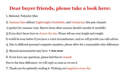 Men's Summer Tactical Cargo Pants Lightweight Casual Waterproof Trousers Casual Pants Wear-resisting Multi-pocket Outdoor Hiking