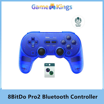 8BitDo Pro 2 Bluetooth Controller Gamepad For Nintendo Switch 2 PC,Window 10/11,Android,Steam Deck Hall Effect Joystick wireless