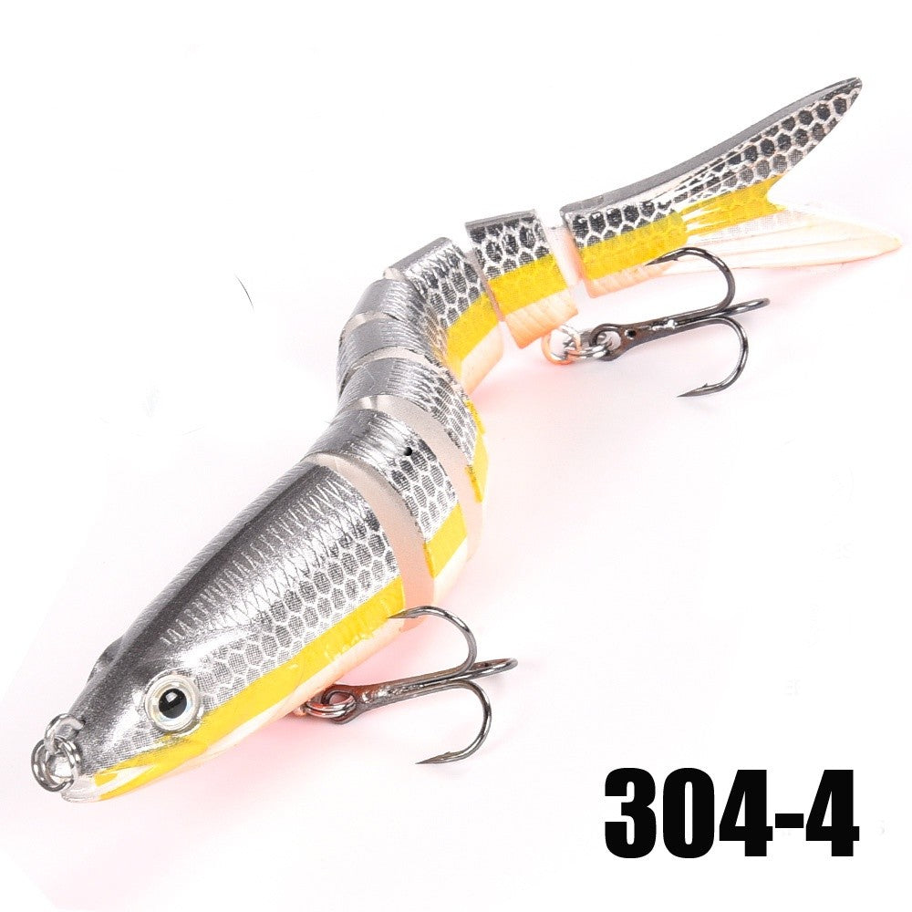 Iscas de Pesca Multi Articuladas Swimbait Crank Bait Isca Artificial Biônica de Afundamento Lento Água Doce Água Salgada Acessórios de Pesca de Truta Baixo
