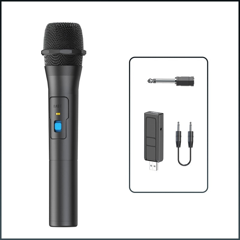 1 Par de Kits de Sistema de Microfone Sem Fio VHF Receptor USB Microfone de Karaokê de Mão para Festas em Casa, Smart TV, Caixa de Som, Canto