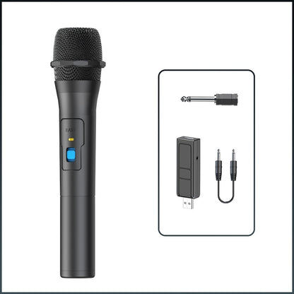 1 Par de Kits de Sistema de Microfone Sem Fio VHF Receptor USB Microfone de Karaokê de Mão para Festas em Casa, Smart TV, Caixa de Som, Canto