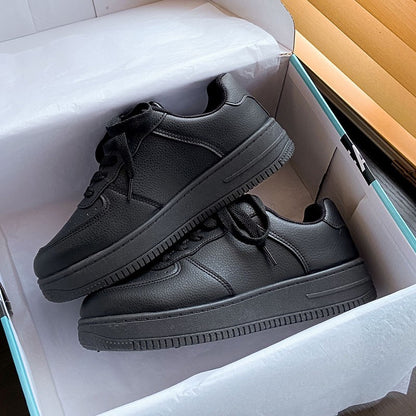 New Casual Small White Sneakers Lightweight Comfortable Sports Board Shoes Fashionable Solid Color Tennis Sneakers for Women