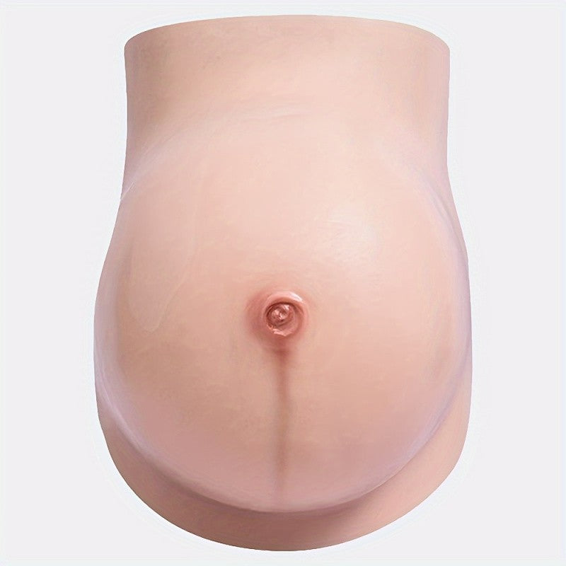 Fake Pregnant Belly 6-9 Months Artificial Silicone Pregnancy Belly Lifelike Skin for Actor Performance Maternity